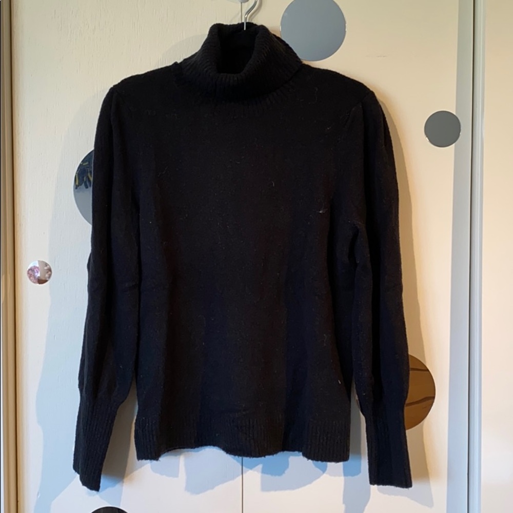 J Crew Black Turtleneck Sweater